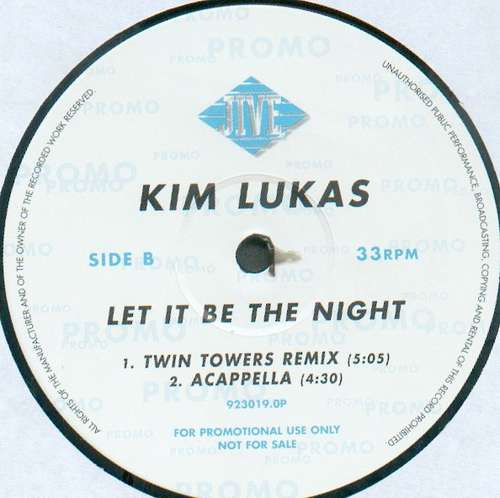 Cover Kim Lukas - Let It Be The Night (12, Promo) Schallplatten Ankauf