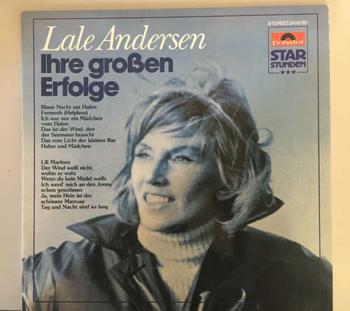 Cover Lale Andersen - Ihre Großen Erfolge (LP, Comp) Schallplatten Ankauf