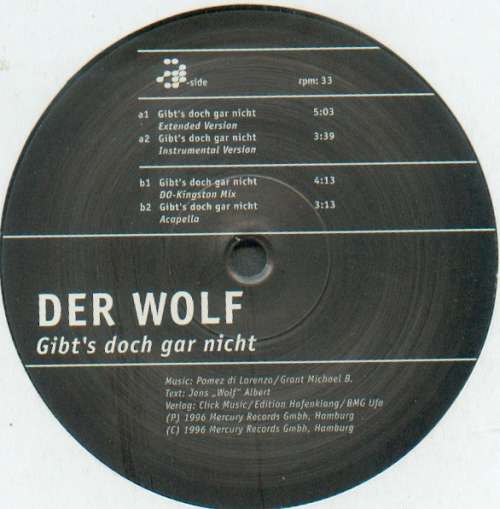 Cover Der Wolf - Gibt's Doch Gar Nicht (12) Schallplatten Ankauf