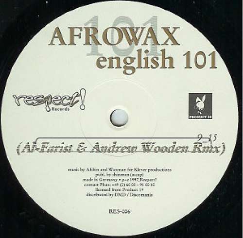 Cover Afrowax 101* - English 101 (12) Schallplatten Ankauf