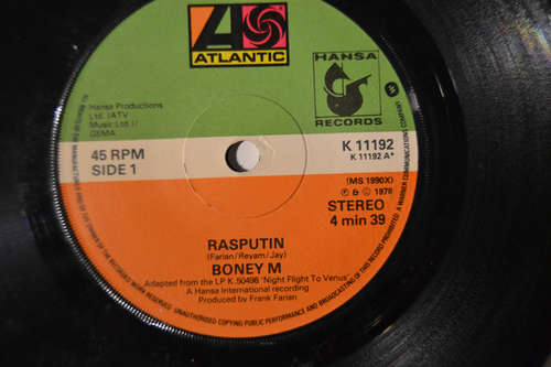 Cover Boney M* - Rasputin (7, Single) Schallplatten Ankauf