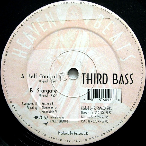 Cover Third Bass - Self Control / Stargate (12) Schallplatten Ankauf