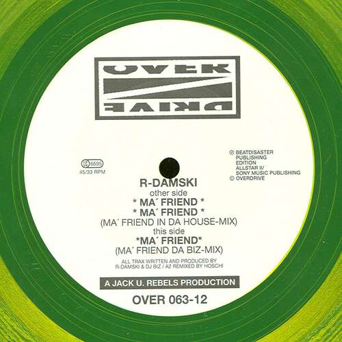Cover R-Damski - Ma' Friend (12, Yel) Schallplatten Ankauf