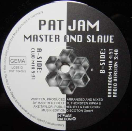 Cover Pat Jam - Master And Slave (12) Schallplatten Ankauf
