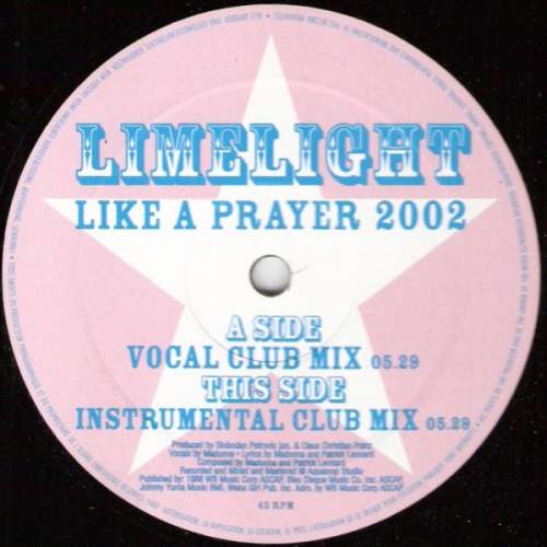 Cover Limelight (3) - Like A Prayer 2002 (12) Schallplatten Ankauf