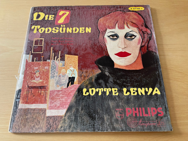 Cover Lotte Lenya, Kurt Weill, Bertolt Brecht, Wilhelm Brückner-Rüggeberg - Die Sieben Todsünden  (LP, Album) Schallplatten Ankauf