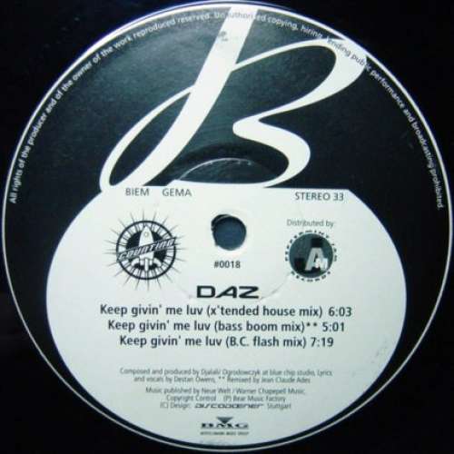 Bild Daz (11) - Keep Givin' Me Luv (12) Schallplatten Ankauf