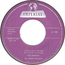 Cover zu Fats Domino - Once In A While / When I Was Young (7, Single) Schallplatten Ankauf