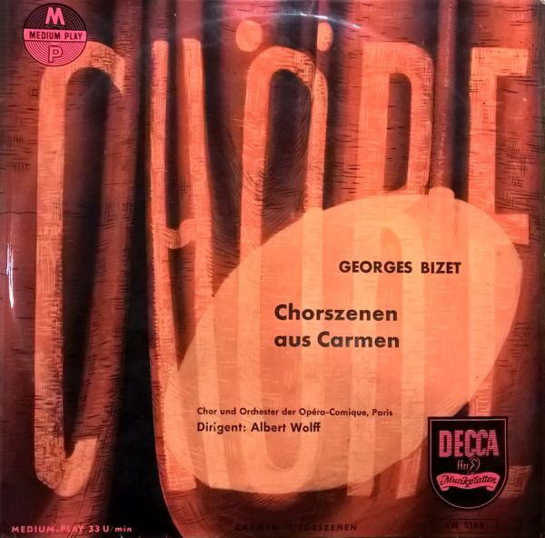 Cover Georges Bizet - Chorszenen Aus Carmen (10) Schallplatten Ankauf