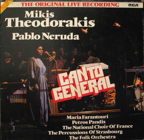 Cover Mikis Theodorakis - Pablo Neruda - Canto General (2xLP, Album) Schallplatten Ankauf