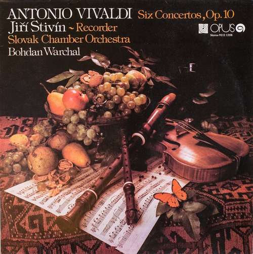 Cover Antonio Vivaldi - Jiří Stivín - Recorder, Slovak Chamber Orchestra, Bohdan Warchal - 6 Concertos, Op. 10 (LP, Album) Schallplatten Ankauf