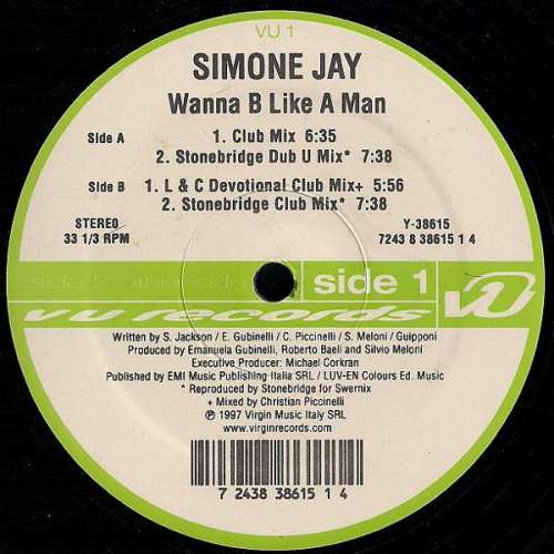 Cover Simone Jay - Wanna B Like A Man (12) Schallplatten Ankauf