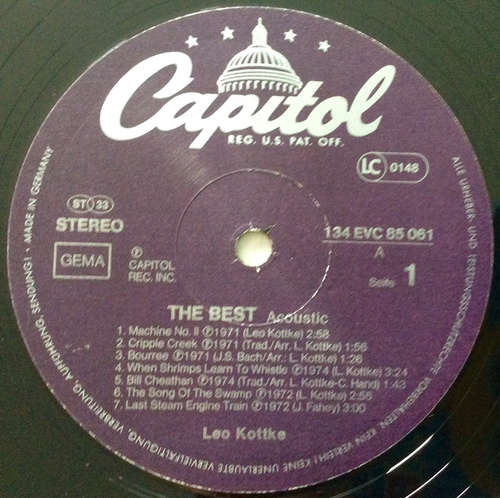 Cover Leo Kottke - The Best (2xLP, Comp) Schallplatten Ankauf