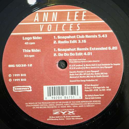 Bild Ann Lee - Voices (12) Schallplatten Ankauf