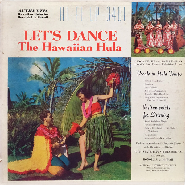 Cover Genoa Keawe And Her Hawaiians / Benjamin Rogers With The Harmony Isles Group - Let's Dance The Hawaiian Hula (LP, Album) Schallplatten Ankauf