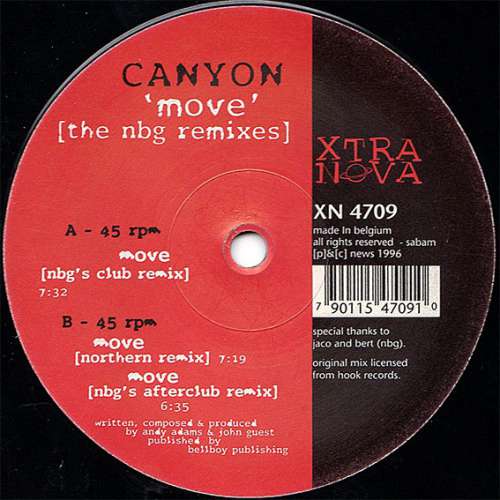 Cover Canyon - Move (The NBG Remixes) (12) Schallplatten Ankauf