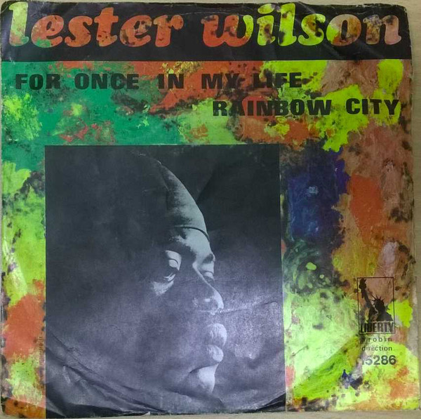Cover Lester Wilson - For Once In My Life / Rainbow City (7, Single) Schallplatten Ankauf