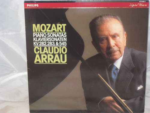 Cover Wolfgang Amadeus Mozart, Claudio Arrau - Klaviersonaten KV 282, 283, 545 (LP) Schallplatten Ankauf
