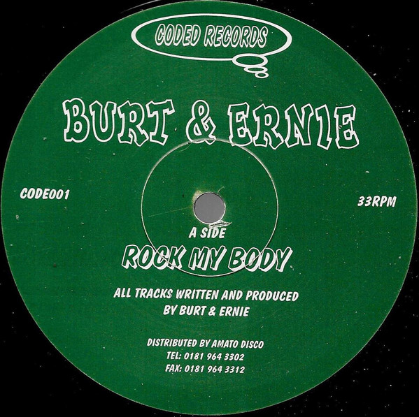 Cover Burt & Ernie - Rock My Body (12) Schallplatten Ankauf