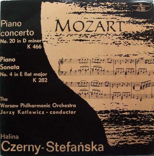 Cover Mozart* - Halina Czerny-Stefańska, The Warsaw Philharmonic Orchestra*, Jerzy Katlewicz - Piano Concerto No. 20 In D Minor K 466 / Piano Sonata No. 4 In E Flat Major K 282 (LP) Schallplatten Ankauf