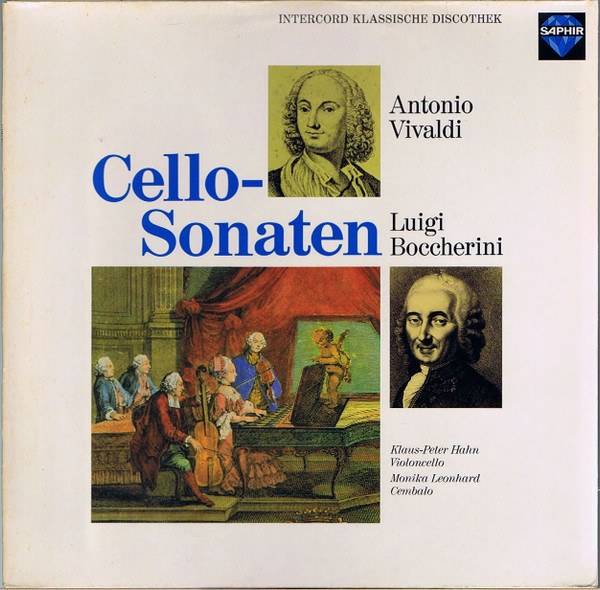 Cover Antonio Vivaldi, Luigi Boccherini, Klaus-Peter Hahn, Monika Leonhard - Cello-Sonaten  (LP) Schallplatten Ankauf