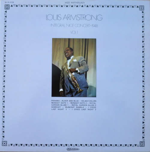 Cover Louis Armstrong - Integral Nice Concert - 1948 - Vol.1 (LP, Album, RE) Schallplatten Ankauf