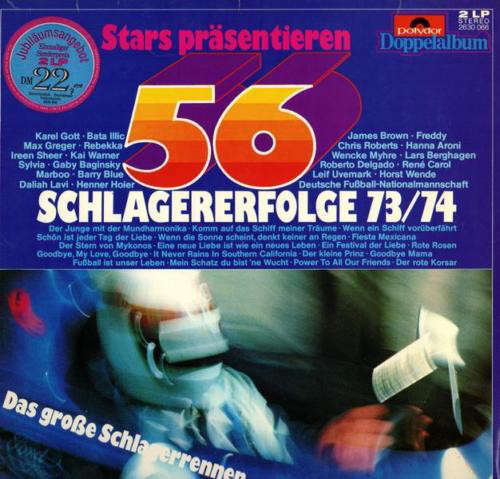 Cover Various - Stars Präsentieren 56 Schlagererfolge 73/74 - Das Große Schlagerrennen (Potpourri) (2xLP, Comp) Schallplatten Ankauf