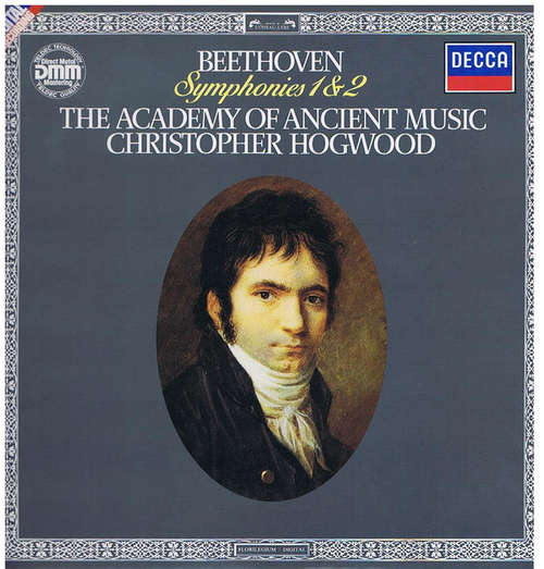 Cover Beethoven* - The Academy Of Ancient Music, Christopher Hogwood - Symphonies 1 & 2 (LP) Schallplatten Ankauf
