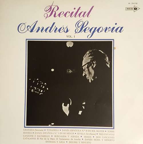 Cover Andrès Segovia* - Recital (LP) Schallplatten Ankauf