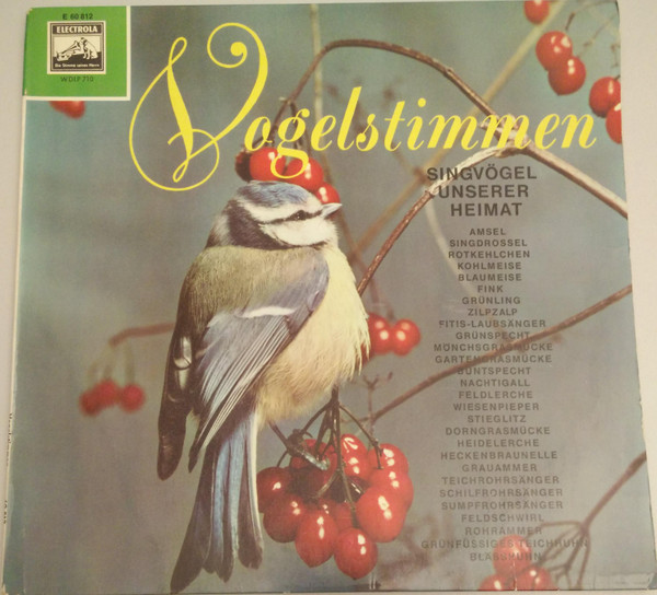 Cover No Artist - Vogelstimmen - Singvögel Unserer Heimat (10) Schallplatten Ankauf