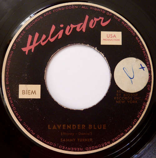 Bild Sammy Turner - Lavender Blue (7, Single) Schallplatten Ankauf