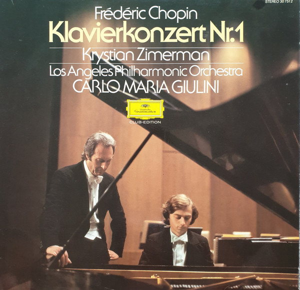 Cover Frédéric Chopin, Krystian Zimerman, Los Angeles Philharmonic Orchestra & Carlo Maria Giulini - Klavierkonzert - Piano Concerto No. 1 (LP, Album) Schallplatten Ankauf