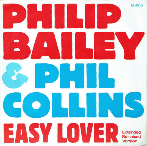 Cover Philip Bailey & Phil Collins - Easy Lover (Extended Re-mixed Version) (12, Single, CBS) Schallplatten Ankauf