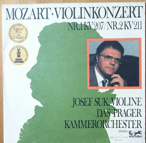 Cover Mozart*, Josef Suk, Das Prager Kammerorchester* - Violinkonzert Nr. 1 Kv 207 / Nr. 2 Kv 211 (LP) Schallplatten Ankauf