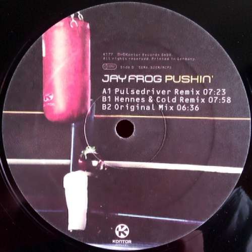 Cover Jay Frog - Pushin' (12, Maxi) Schallplatten Ankauf