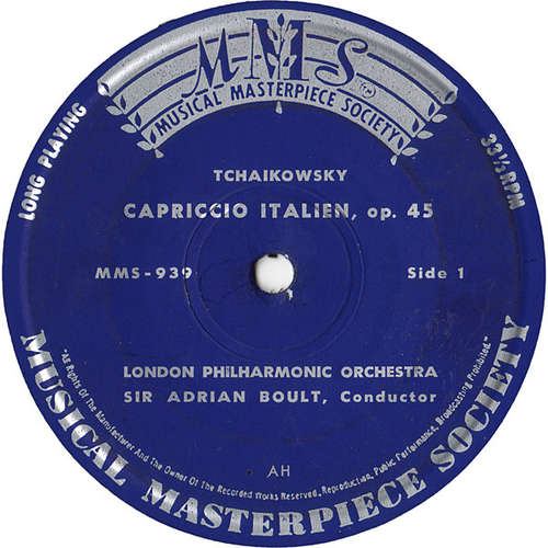 Cover Tchaikowsky* - Capriccio Italien, Op. 45 (7) Schallplatten Ankauf