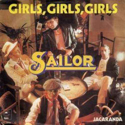 Cover Sailor - Girls, Girls, Girls (7, Single, Yel) Schallplatten Ankauf