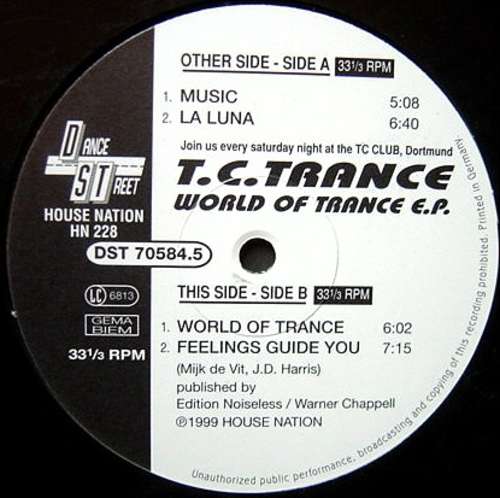 Cover T.C. Trance - World Of Trance E.P. (12, EP) Schallplatten Ankauf