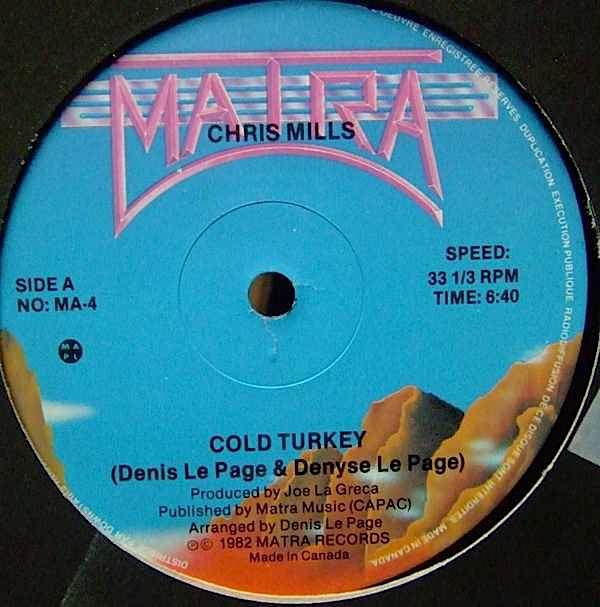 Cover Chris Mills* - Cold Turkey (12) Schallplatten Ankauf