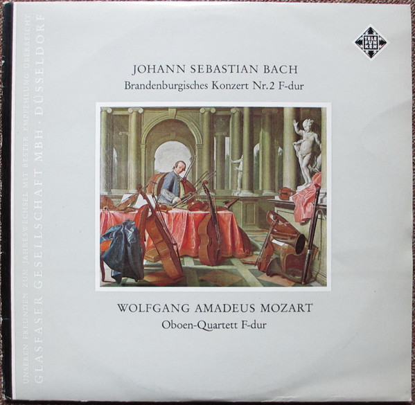Cover Johann Sebastian Bach, Wolfgang Amadeus Mozart - Brandenburgisches Konzert Nr. 2 F-Dur/ Oboen-Quartett F-Dur (10) Schallplatten Ankauf
