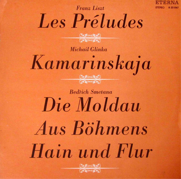 Cover Franz Liszt / Bedřich Smetana, Gewandhausorchester Leipzig / Václav Neumann - Les Préludes / Die Moldau (LP, Album, Bla) Schallplatten Ankauf
