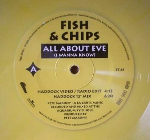 Cover Fish & Chips - All About Eve (I Wanna Know) (12, Ltd, Yel) Schallplatten Ankauf
