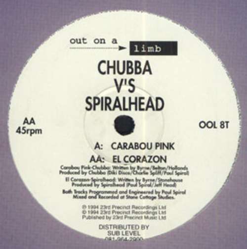 Cover Chubba v's Spiralhead - Carabou Pink / El Corazon (12) Schallplatten Ankauf