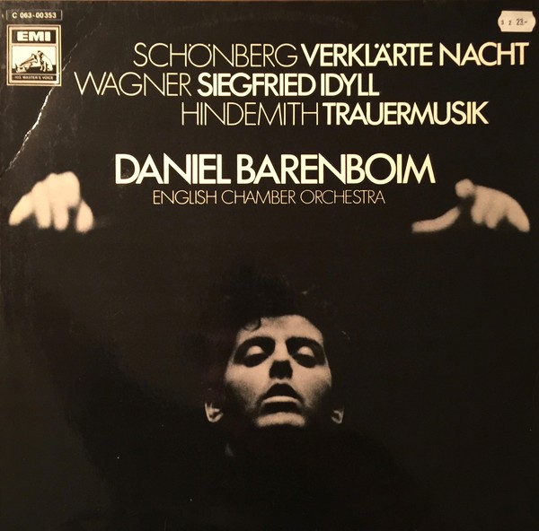 Bild Schönberg* / Wagner* / Hindemith* - Daniel Barenboim - English Chamber Orchestra - Verklärte Nacht / Siegfried Idyll / Trauermusik (LP) Schallplatten Ankauf