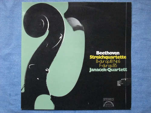 Cover Ludwig van Beethoven, Janáček Quartet - Beethoven*, Janáček Quartett ‎– Streichquartette B-Dur Op.18 Nr.6 F-Dur op.135 (LP, Album) Schallplatten Ankauf