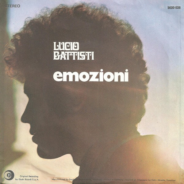 Cover Lucio Battisti - Emozioni  (7, Single, Mono) Schallplatten Ankauf
