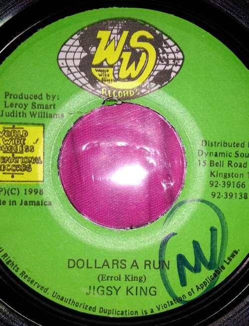 Cover Jigsy King - Dollars A Run (7) Schallplatten Ankauf