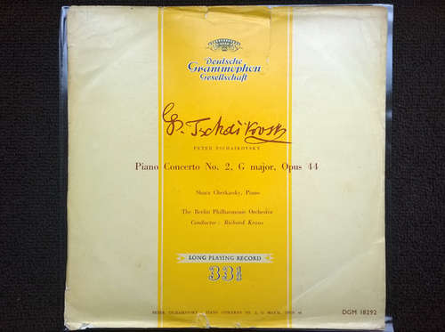 Cover Tchaikovsky*, Richard Kraus, Berlin Philharmonic*, Shura Cherkassky - Piano Concerto No. 2 In G Major, Op. 44 (LP, Mono) Schallplatten Ankauf