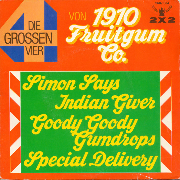 Cover 1910 Fruitgum Company - Die Grossen Vier (2x7, gat) Schallplatten Ankauf