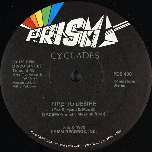 Cover Cyclades - Fire To Desire / Ah! Ah! ... Encore (12, Single) Schallplatten Ankauf